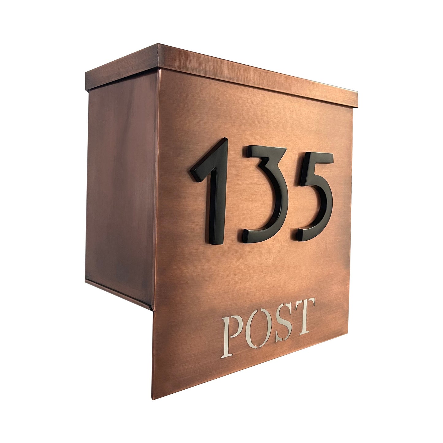 Magnetic Aluminum House Number #1, 4 in, Black