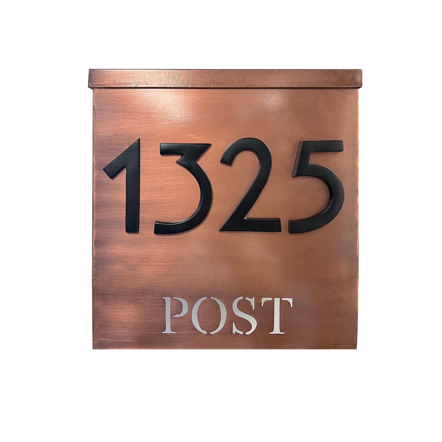 Magnetic Aluminum House Number #1, 4 in, Black