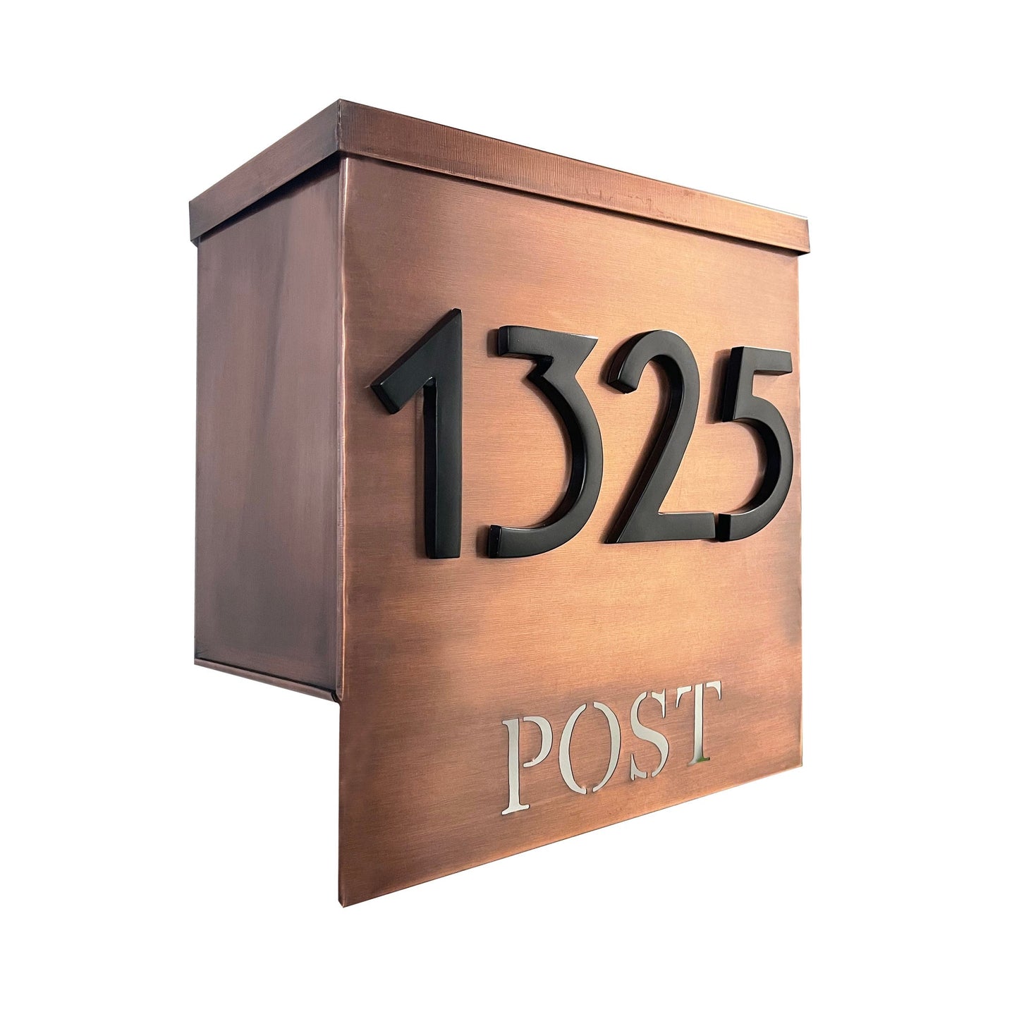 Magnetic Aluminum House Number #1, 4 in, Black