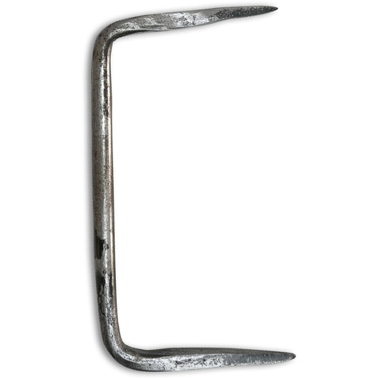 Hand-Forged Iron Handle with Pointed Tips