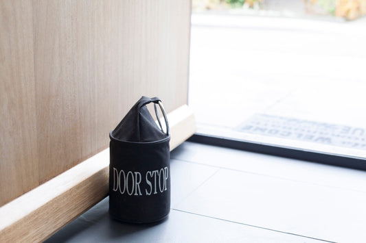 Doorstop With Ring Black/Grey ~ Assorted