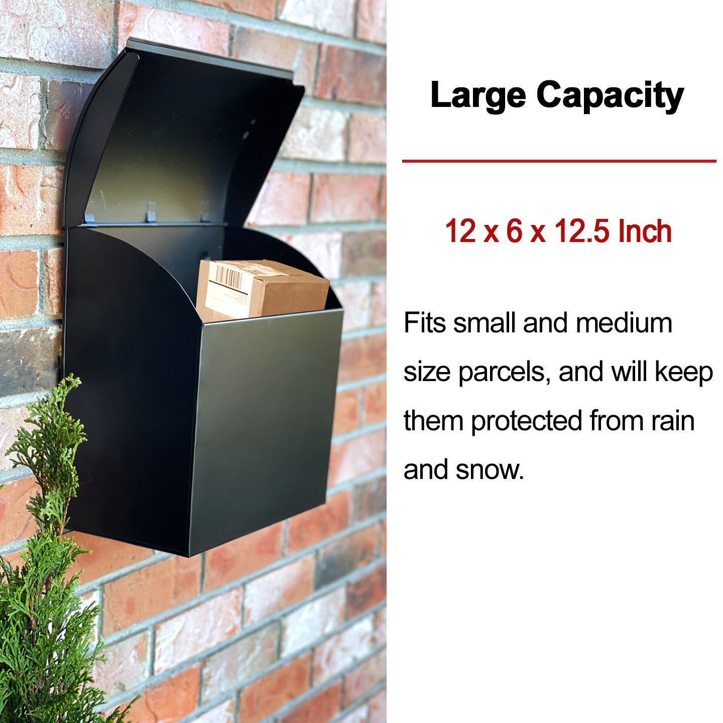 Baxter Mailbox Black