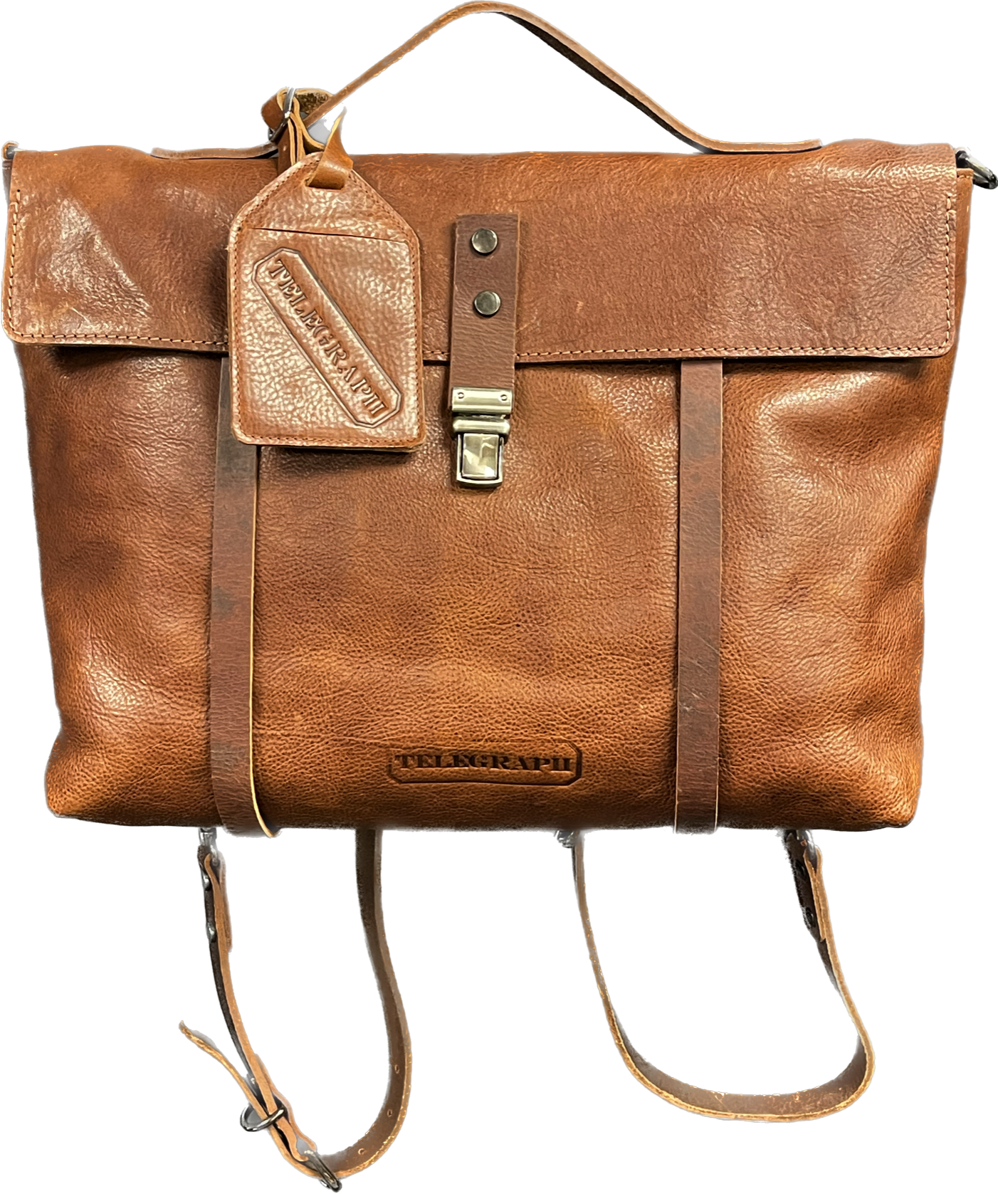 Telegraph Convertible 3 in 1 Leather Briefcase
