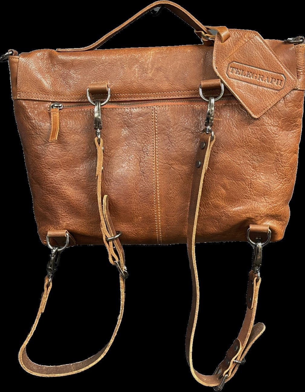 Telegraph Convertible 3 in 1 Leather Briefcase