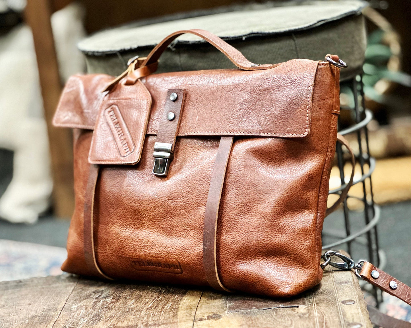 Telegraph Convertible 3 in 1 Leather Briefcase