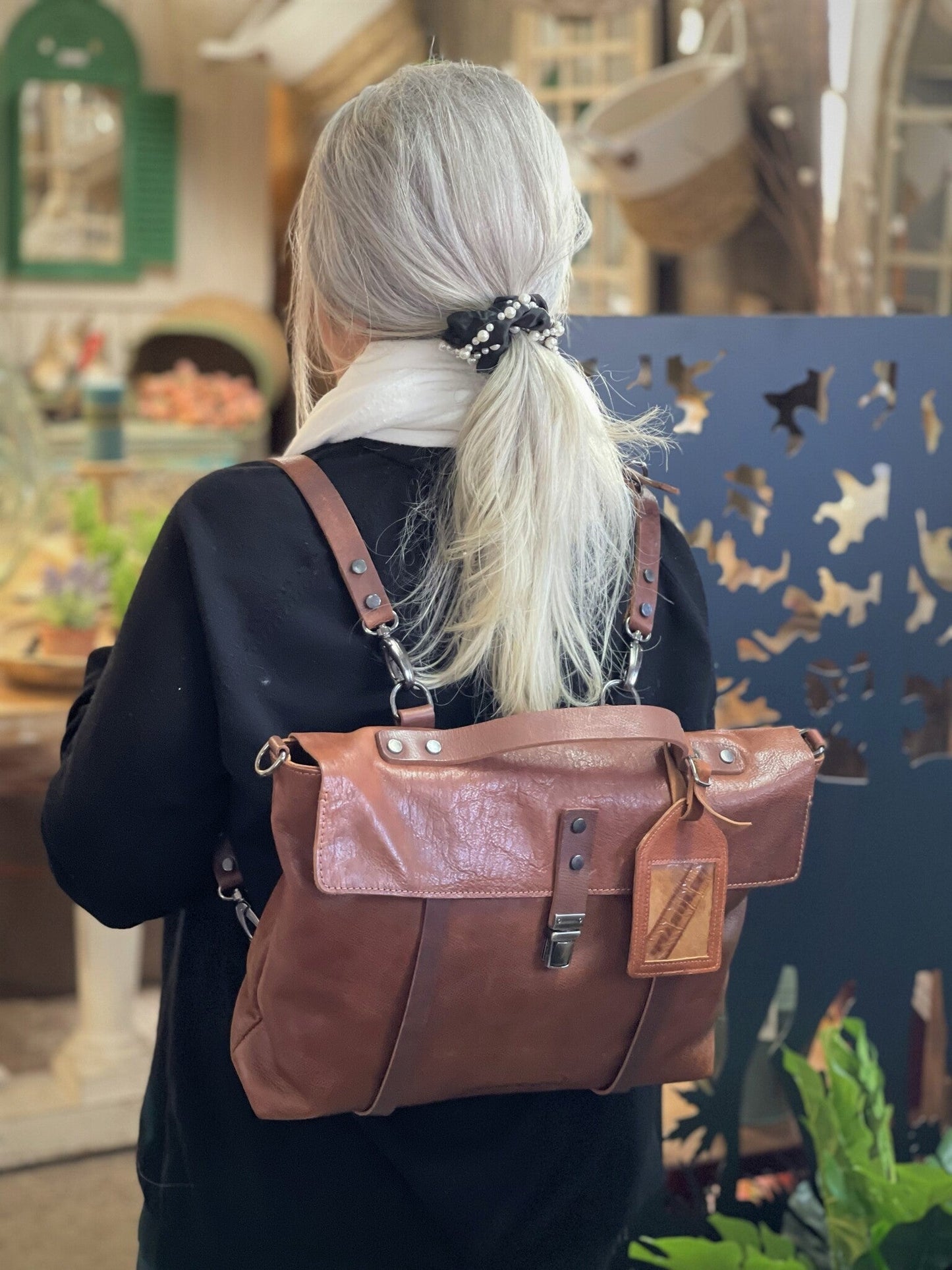 Telegraph Convertible 3 in 1 Leather Briefcase