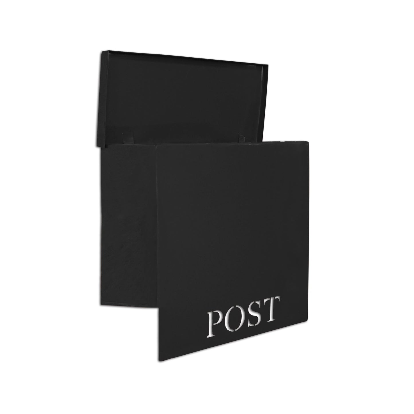 Stanley Iron Mailbox, Black, W/Cut, Last Chance