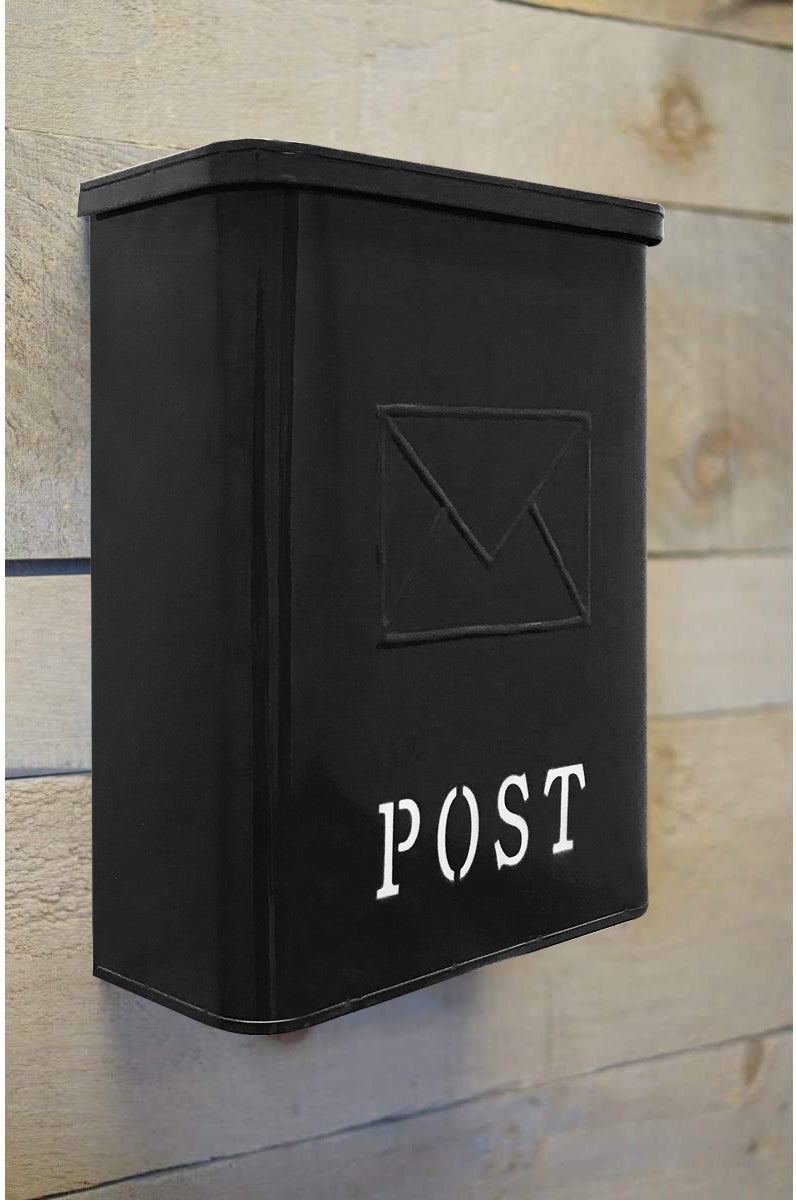 Serena Galvanized POST Mailbox (UH-1002BLK)
