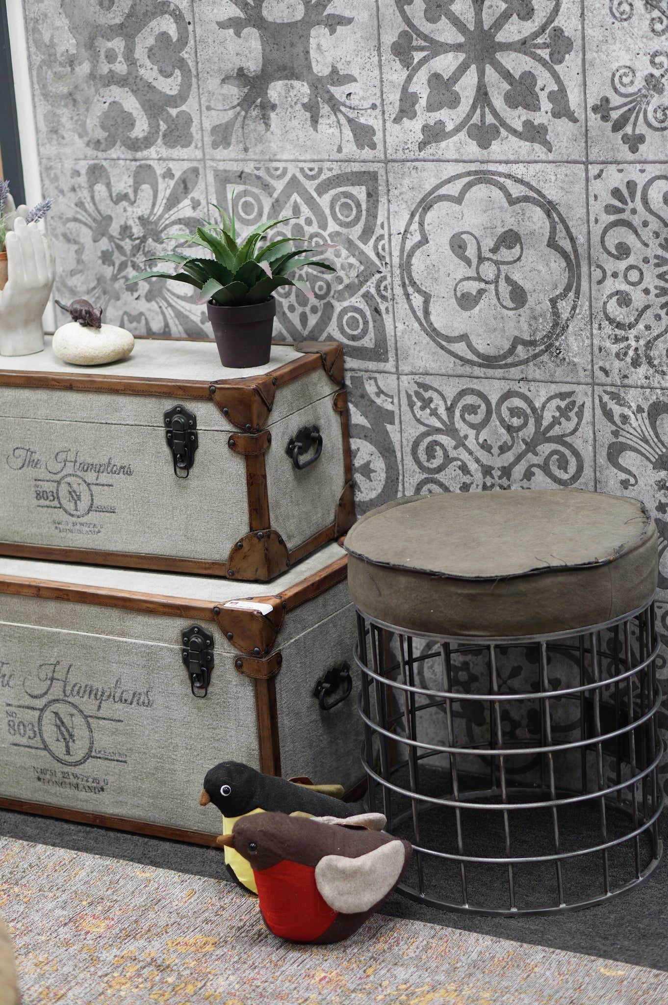 Wire Frame Stool , Vancouver showroom.