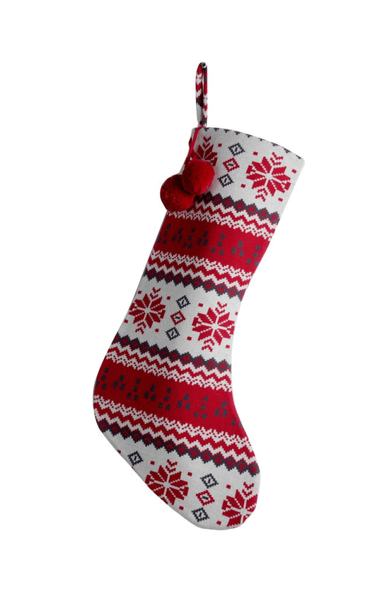 Cotton Knitted Christmas Stocking (VV-5318)