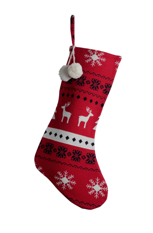 Cotton Knitted Christmas Stocking (VV-5319)