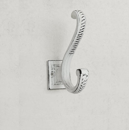 Mare Dbl Hook Cast Iron Antique White