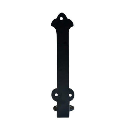 Slim Halfround Bracket, 7 inch, Black