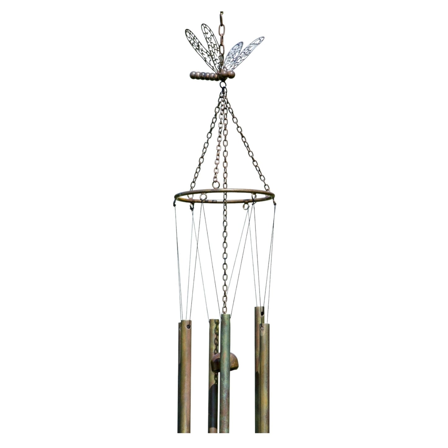 Flamed Dragonfly Pipes Wind Chime