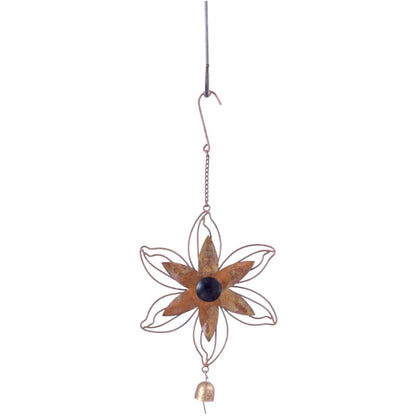 Flamed Open Petal Flower Ornament