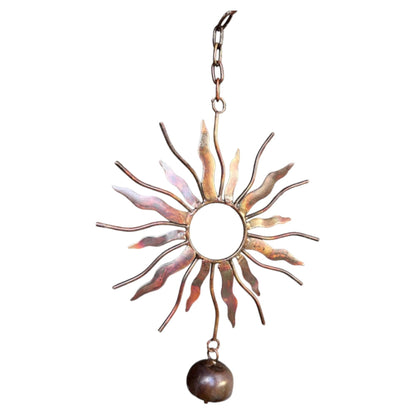 Flamed Sun W/Bells Ornament