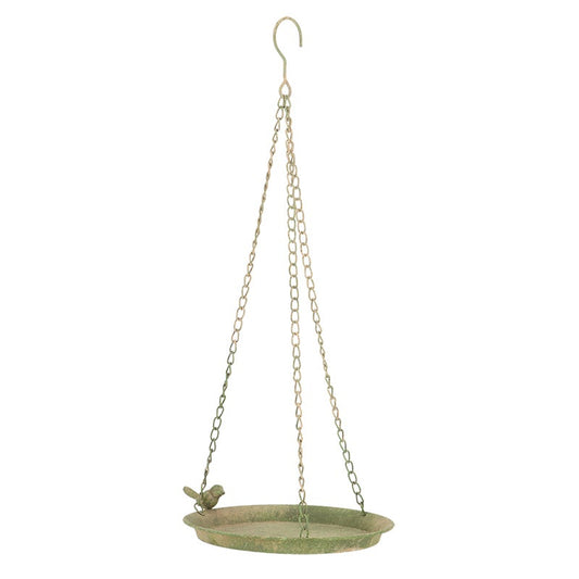 Am Green Hanging Birdbath 1 Bird