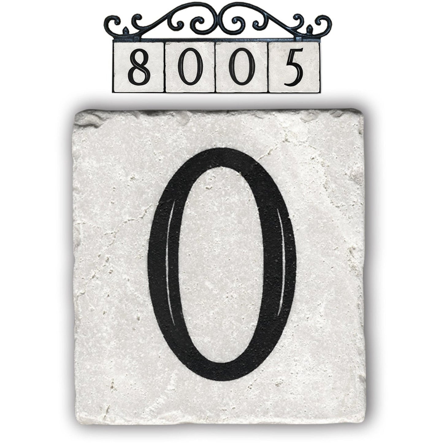 0,classic marble number tile