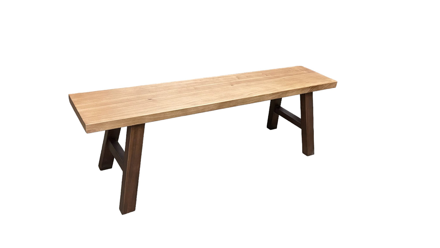 Midwich Natural 2 Tone Bench, Natural/Brown