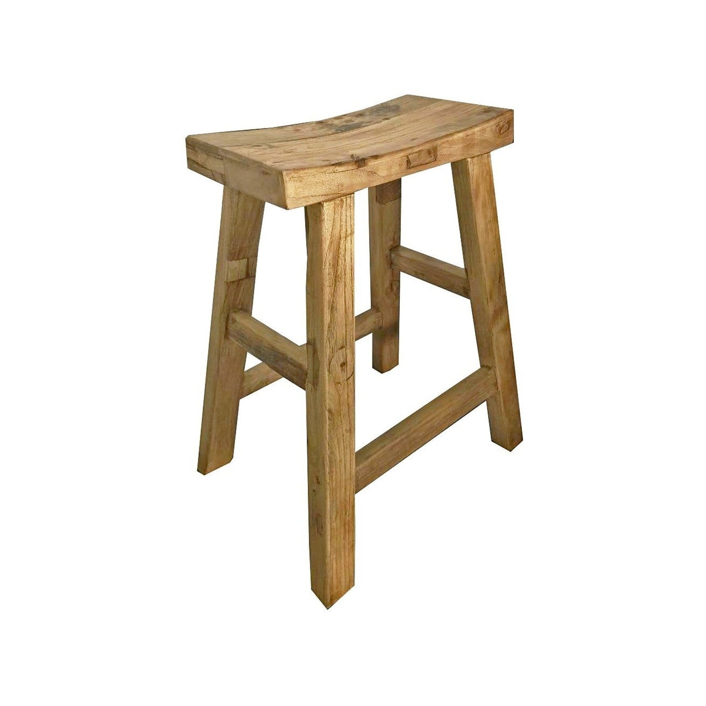 Tibetan Elmwood Bar Stool 26