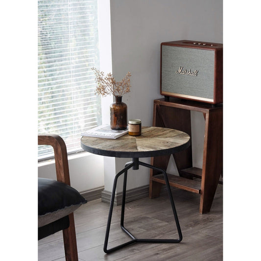 Recycled Old Elm Side Table