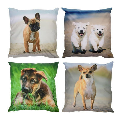 Outdoor Cushion With Dog Print S