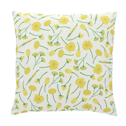 Outdoor Cushion Flowers Yellow