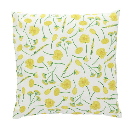 Outdoor Cushion Flowers Yellow