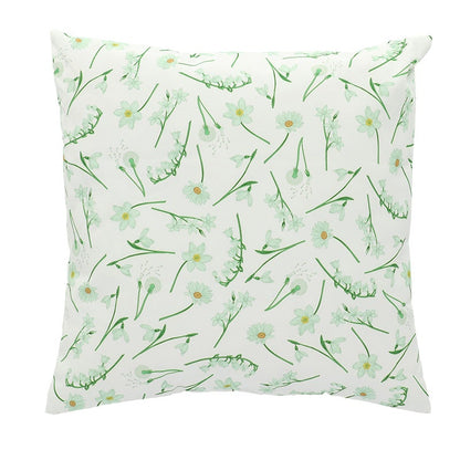 Outdoor Cushion Flowers White