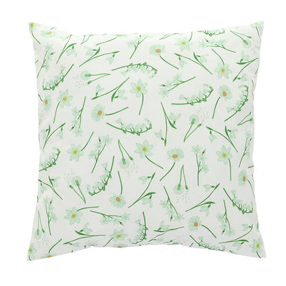 Outdoor Cushion Flowers White