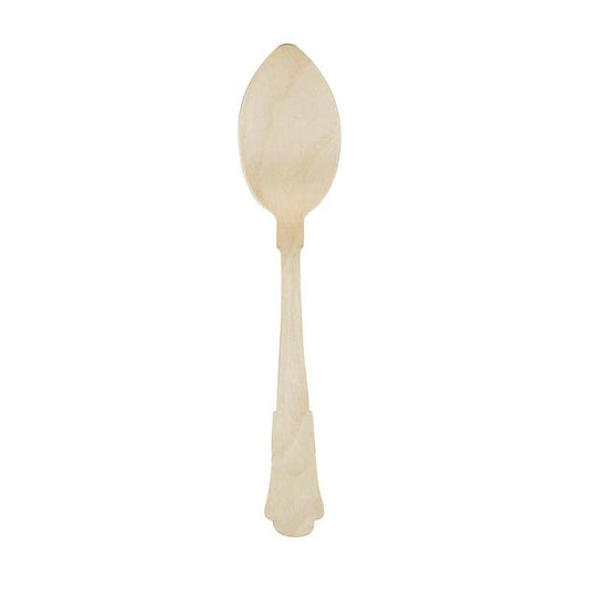 Wooden Disposable Spoon Set of 8