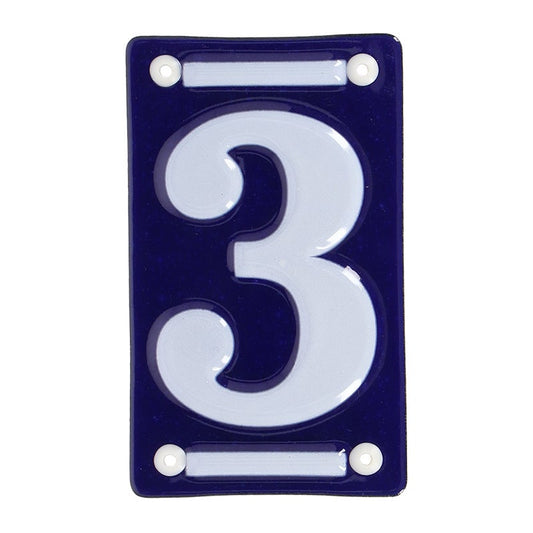 Enamel House Number 3