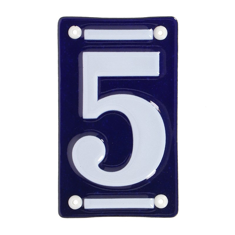 Enamel House Number 5