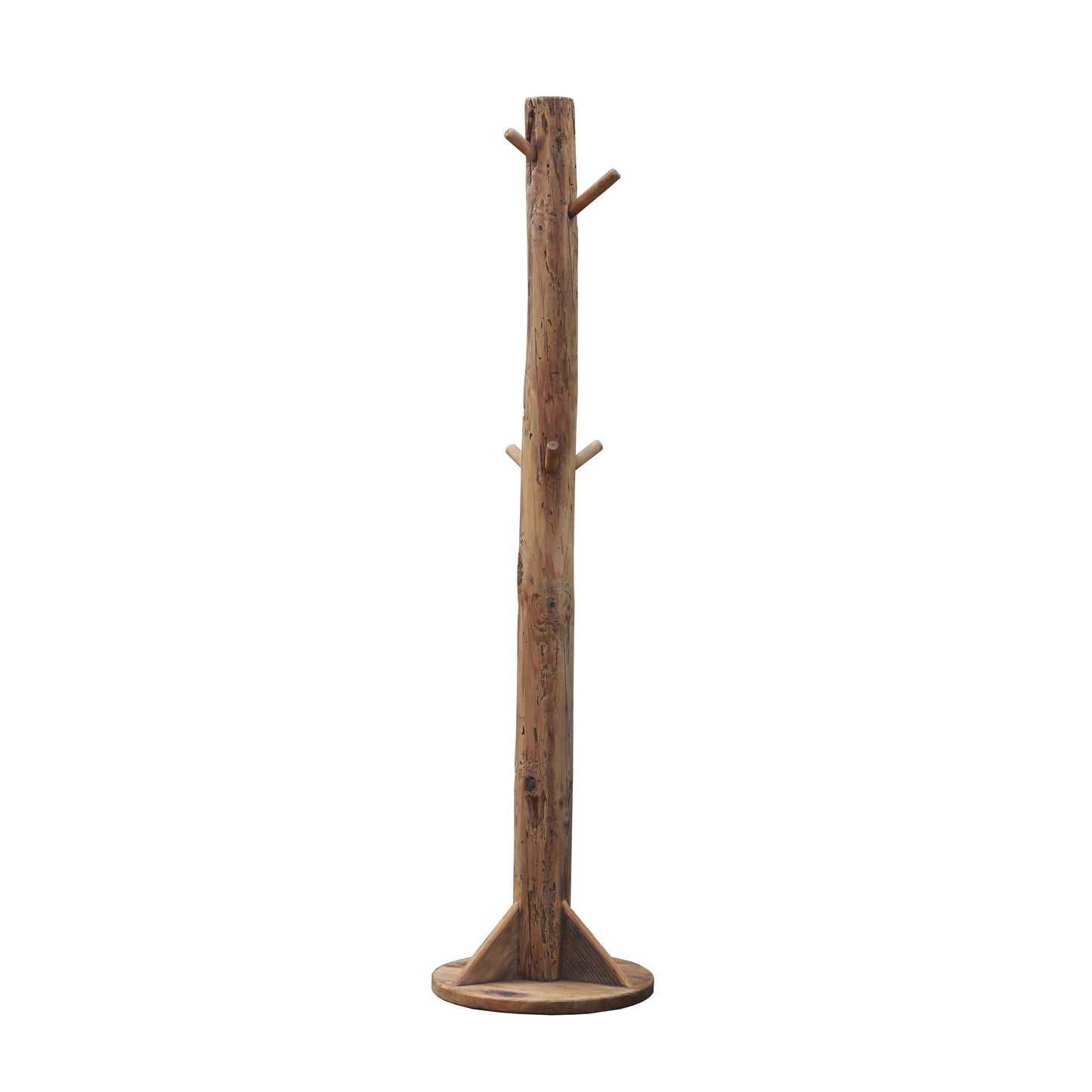 Reclaimed Pine Wooden Standing Coat Rack