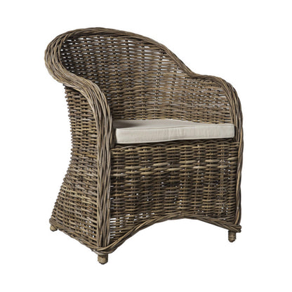Rattan Arm Chair With Cushion