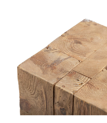 Recycled Wooden Ottoman Stool