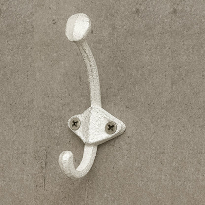 Diamond Base Dbl Hook White