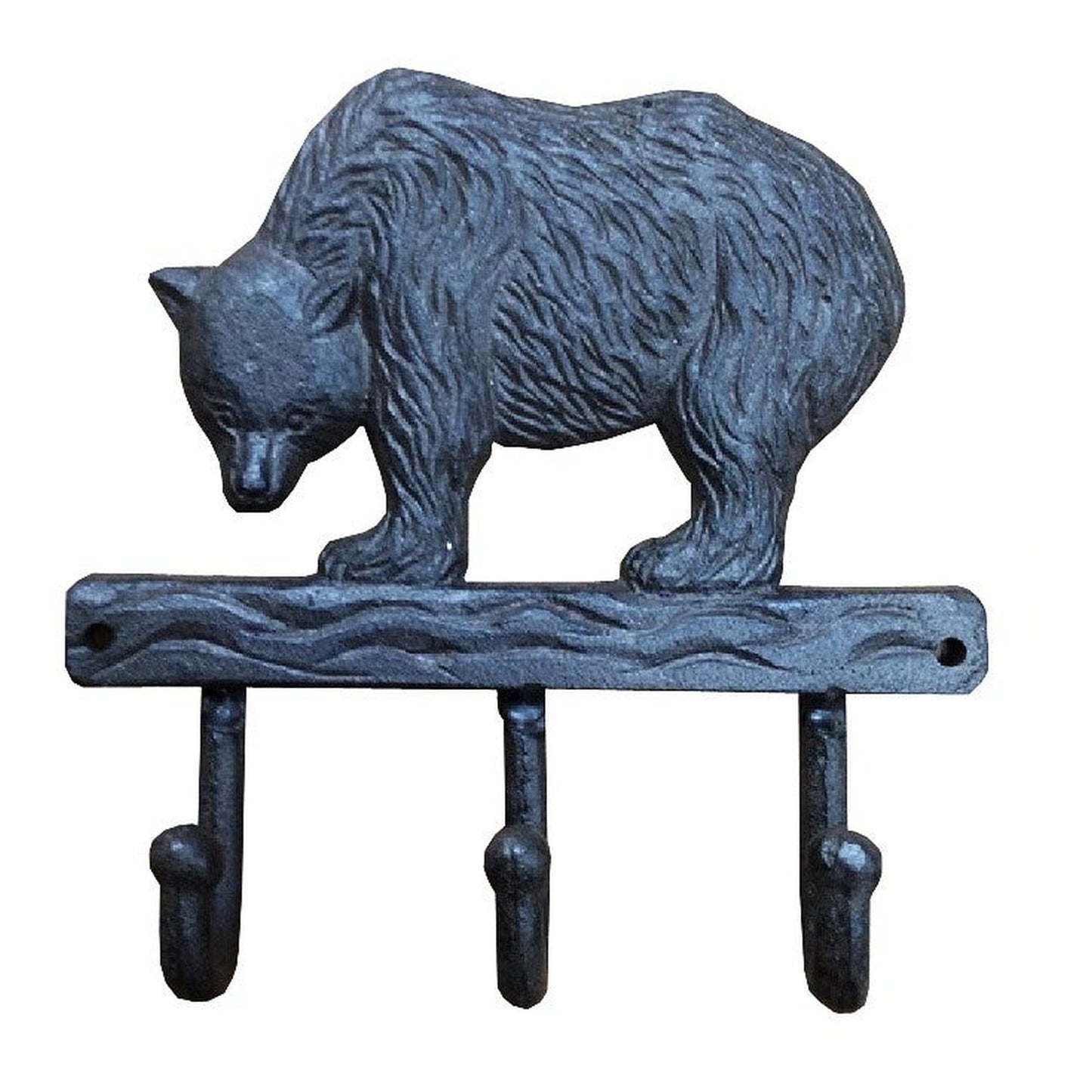 Bear 3 Hooks Rack Cast Iron