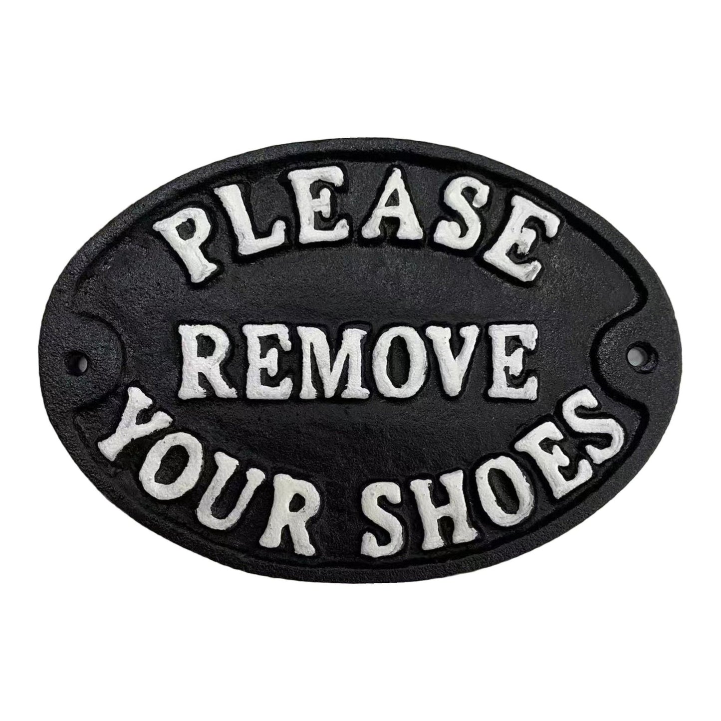 ~Please Remove Your Shoes~, Cast Iron, Anti. Black