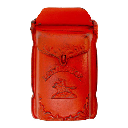 Cara Mailbox Red Cast Iron