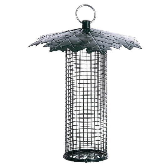 Nut Feeder With Leaf Roof