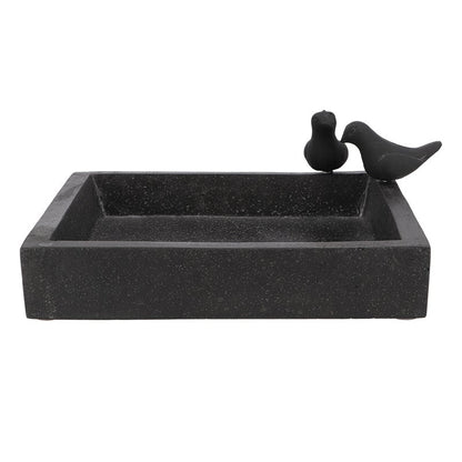 Square Terrazzo Bird Bath