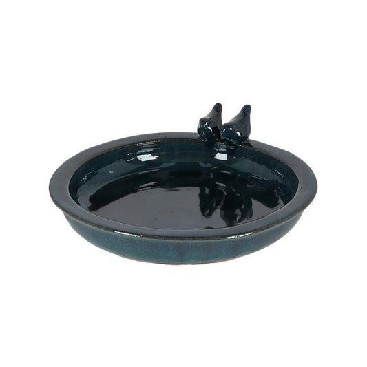 Petrol Round Bird Bath L