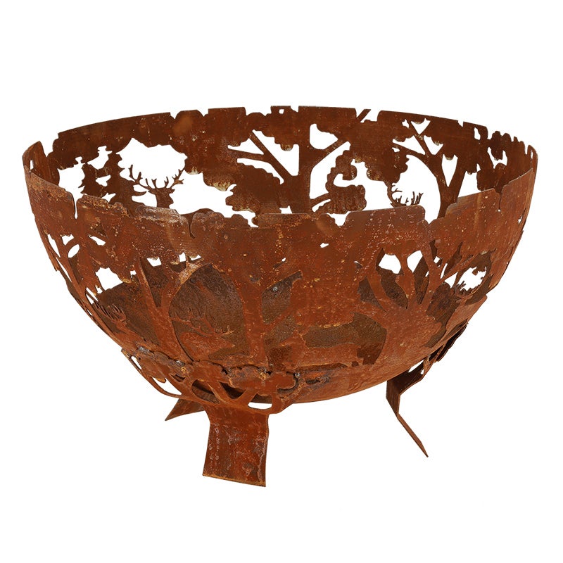 Fire Bowl Laser Cut Rust