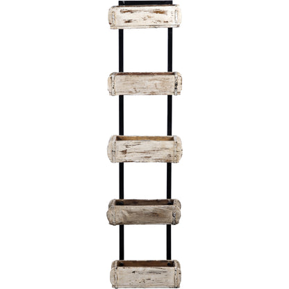 Wooden Brick Mould Tower 5, White