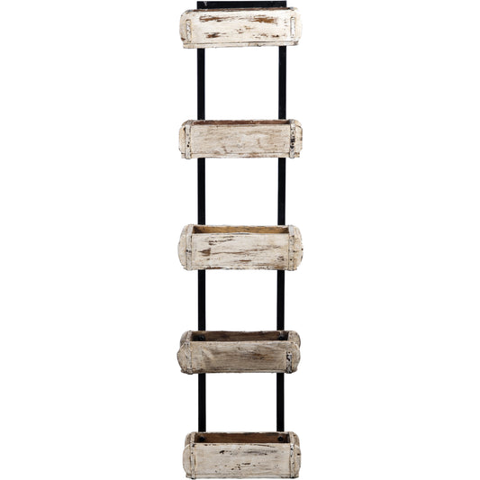Wooden Brick Mould Tower 5, White