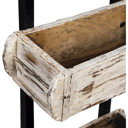 Wooden Brick Mould Tower 5, White