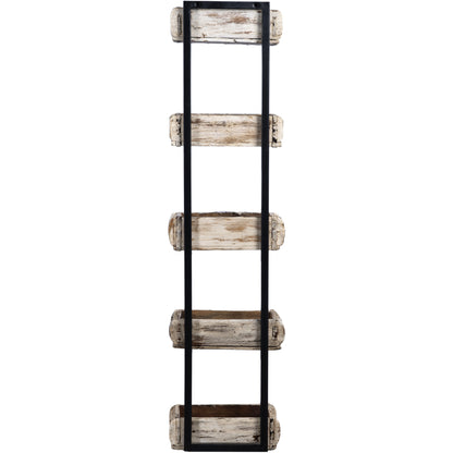 Wooden Brick Mould Tower 5, White