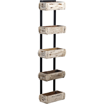 Wooden Brick Mould Tower 5, White
