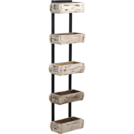 Wooden Brick Mould Tower 5, White